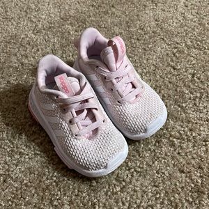 Adidas toddler pink tennis shoes